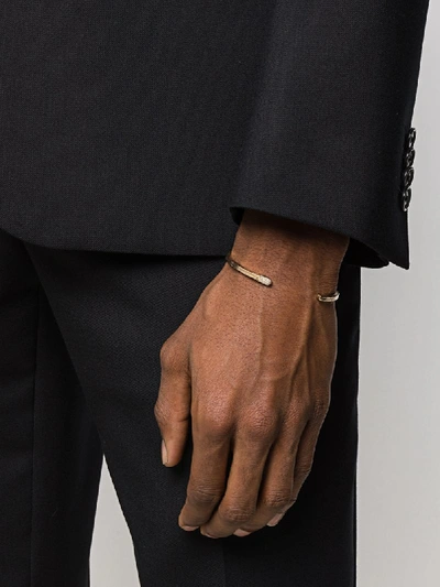 Shop M Cohen Slip-on Narrow Bracelet In Gold