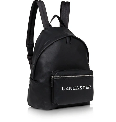 Shop Lancaster Designer Handbags Street Black Backpack In Noir