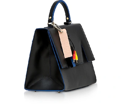 Shop Msgm Handbags M Top Handle Large Satchel Bag In Black