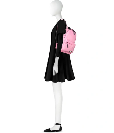 Shop Msgm Handbags  Signature Nylon Backpack In Pink