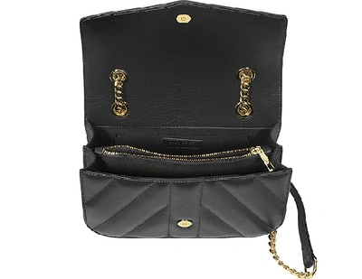 Shop Atelier V1 Designer Handbags Arcadia Quilted Leather Shoulder Bag In Noir / Or Pâle