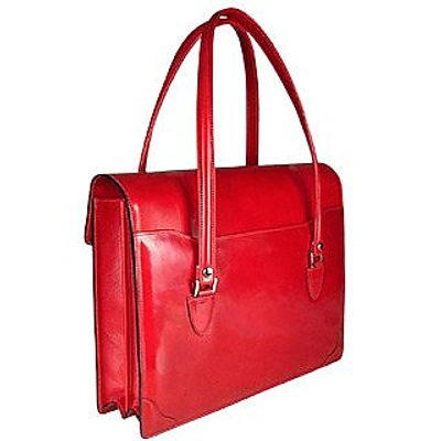 Shop L.a.p.a. Briefcases Women's Red Leather Briefcase
