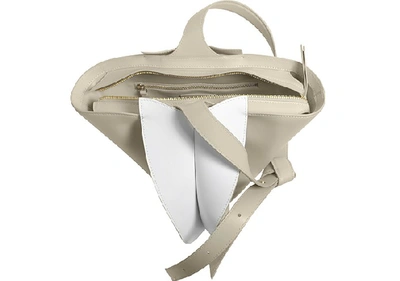 Shop Giaquinto Designer Handbags Bloom Mini Egret White Shoulder Bag In Blanc