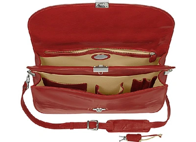 Shop L.a.p.a. Briefcases Women's Red Leather Briefcase