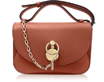 Shop Jw Anderson Handbags Ginger Midi Keyts Crossbody Bag In Brown