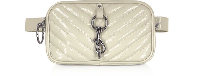 Shop Rebecca Minkoff Designer Handbags Naplack Camera Belt Bag In Argile