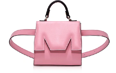 Shop Msgm Designer Handbags M Bum Belt Bag In Rose