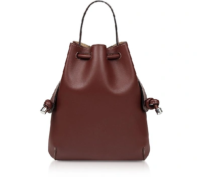 Shop Meli Melo Designer Handbags Argan Nappa Briony Mini Backpack In Rouge