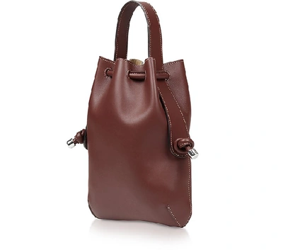 Shop Meli Melo Designer Handbags Argan Nappa Briony Mini Backpack In Rouge