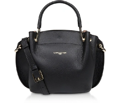 Shop Lancaster Handbags Foulonnè Double Satchel Bag In Black