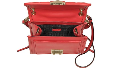 Shop Karl Lagerfeld Handbags K/kuilted Studs Small Shoulder Bag In Fire