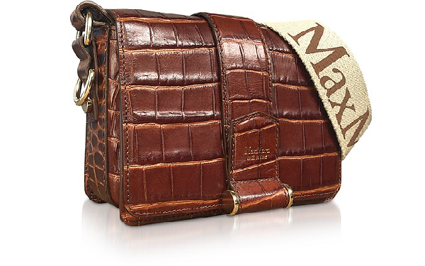 Max Mara Embossed Leather Charl S Crossbody Bag In Cognac | ModeSens
