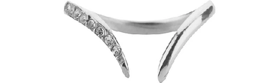 Shop Federica Tosi Rings Hook Ring In Silver
