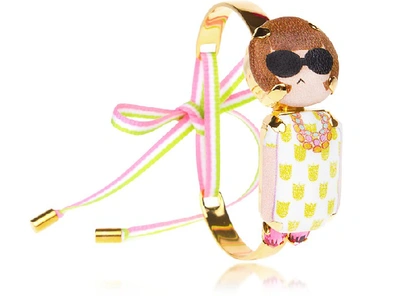 Shop Bijoux De Famille Designer Bracelets Anna Mini Choker Bracelet In Multicolore