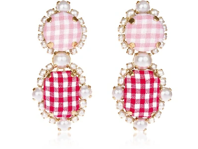 Shop Bijoux De Famille Designer Earrings Petit Trianon Earrings In Doré