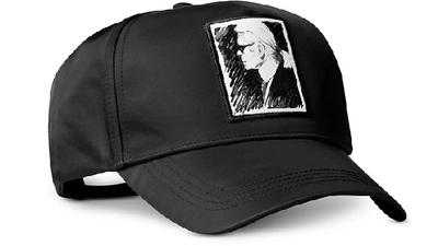 Shop Karl Lagerfeld Women's Hats Karl Legend Black Baseball Cap