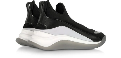 Shop Sportmax Shoes Black High-performance Futuristic Sneakers