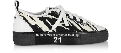 Shop N°21 Shoes Zebra Gymnic Women's Sneakers In Black,white
