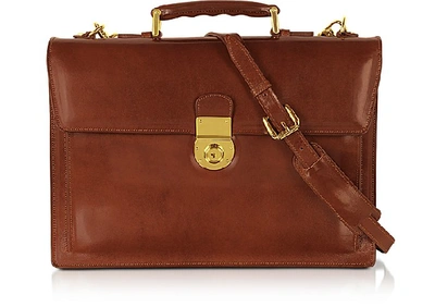 Shop L.a.p.a. Travel Bags Classic Cognac Leather Briefcase