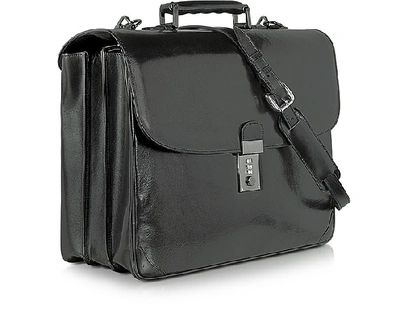 Shop L.a.p.a. Briefcases Classic Black Leather Briefcase