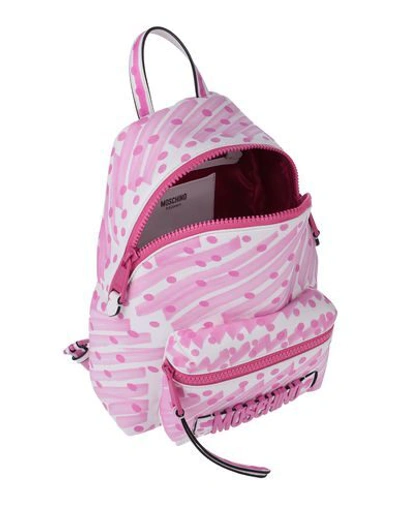 Shop Moschino Backpacks In Pink
