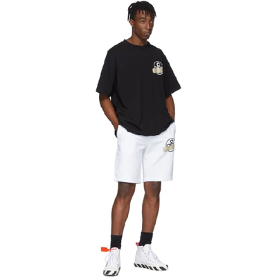 Shop Off-white White Tape Arrows Sweat Shorts