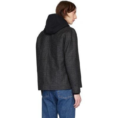 Shop Norse Projects Grey Wool Overdyed Elliot Jacket In 1647 Slgrey