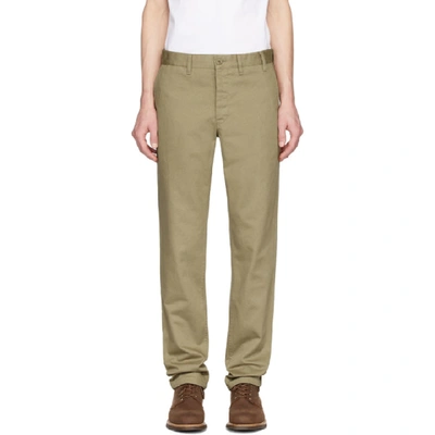 Shop Norse Projects Khaki Aros Heavy Trousers In 0966 Khaki