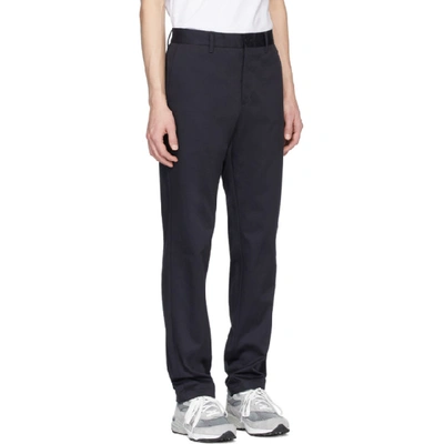 Shop Norse Projects Navy Albin Chino Trousers In 7004 Drknav