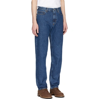 Shop Norse Projects Blue Norse Regular Jeans In 7507 Snwasd