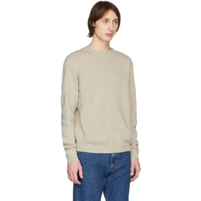 Shop Norse Projects Off-white Wool Sigfred Sweater In 2064 Oatme