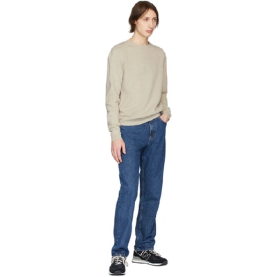 Shop Norse Projects Off-white Wool Sigfred Sweater In 2064 Oatme