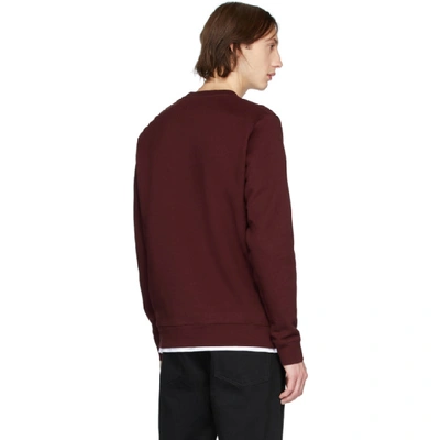 Shop Norse Projects Burgundy Vagn Classic Crewneck Sweater In 5024mulred