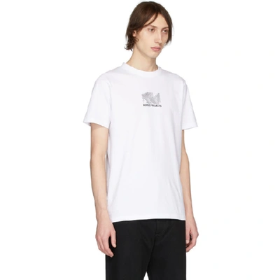 Shop Norse Projects White Topo Niels T-shirt In 0001 White