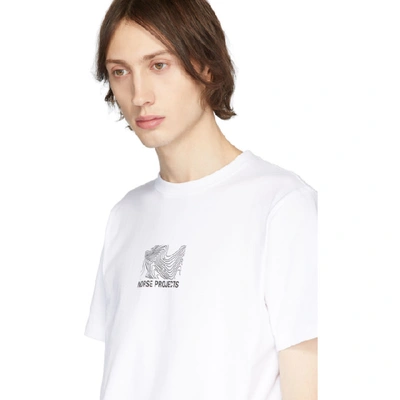 Shop Norse Projects White Topo Niels T-shirt In 0001 White