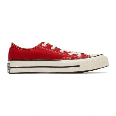 Shop Converse Red Chuck 70 Low Sneakers