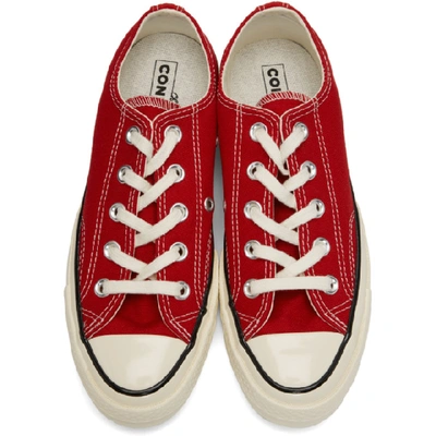Shop Converse Red Chuck 70 Low Sneakers