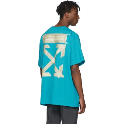 Off-white Off White Tape Arrows T-shirt In Blue | ModeSens