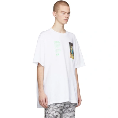 Shop Off-white White Pascal Painting Over T-shirt In White Multi