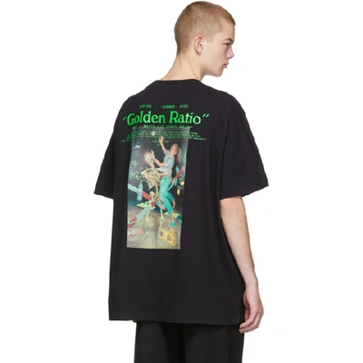 Shop Off-white Black Pascal Painting Over T-shirt In Black Multi