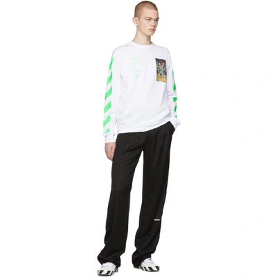 Shop Off-white White Pascal Painting Long Sleeve T-shirt In White Multi