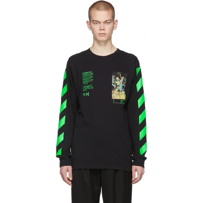 Shop Off-white Black Pascal Painting Long Sleeve T-shirt In Black Multi