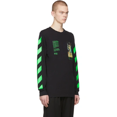 Shop Off-white Black Pascal Painting Long Sleeve T-shirt In Black Multi