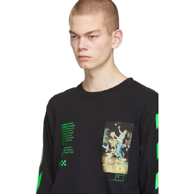 Shop Off-white Black Pascal Painting Long Sleeve T-shirt In Black Multi