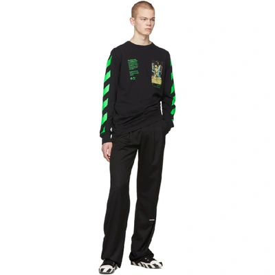 Shop Off-white Black Pascal Painting Long Sleeve T-shirt In Black Multi