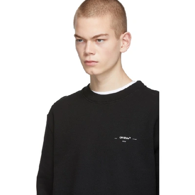 Shop Off-white Black Logo Sweatshirt In Black White