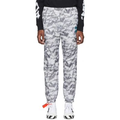 Shop Off-white Grey All Over Arrows Lounge Pants In All Over Me