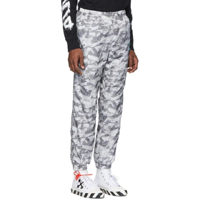 Shop Off-white Grey All Over Arrows Lounge Pants In All Over Me