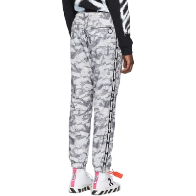 Shop Off-white Grey All Over Arrows Lounge Pants In All Over Me