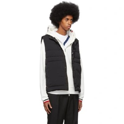 Shop Moncler Black Down Merak Vest In 999 Black